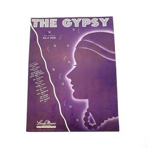 Vintage Sheet Music 1946 The Gypsy Voice Piano Guitar Billy Reid Dinah Shore